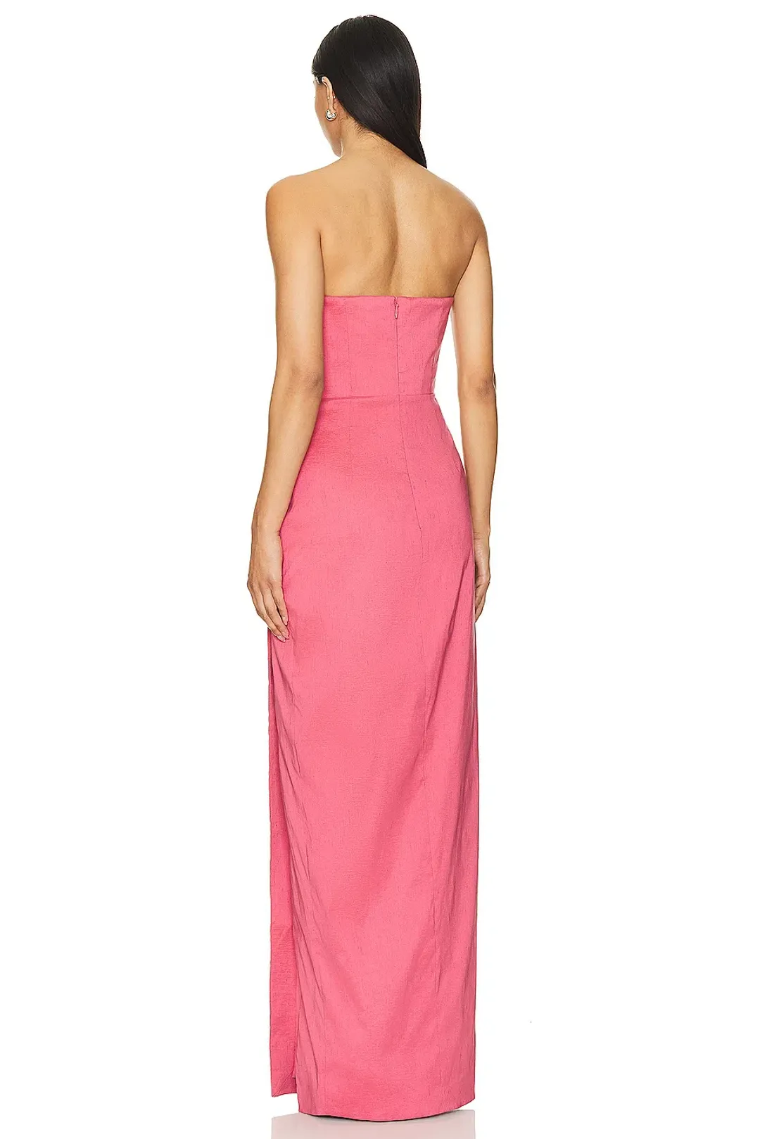 Rachel Gilbert Mira Strapless Maxi Gown Rose Size AU 6 for rent on The Volte - main image