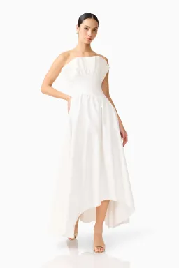 Elliatt Laurel Sleeveless Maxi Dress White Size L / Au 12 for rent on The Volte - image 1