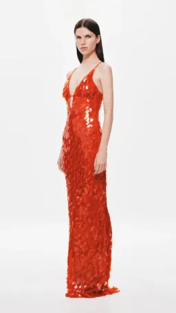 Misha Sapphire Sequin Dress in Red Size L / Au 12 for rent on The Volte - image 2