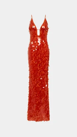 Misha Sapphire Sequin Dress in Red Size L / Au 12 for rent on The Volte - image 4