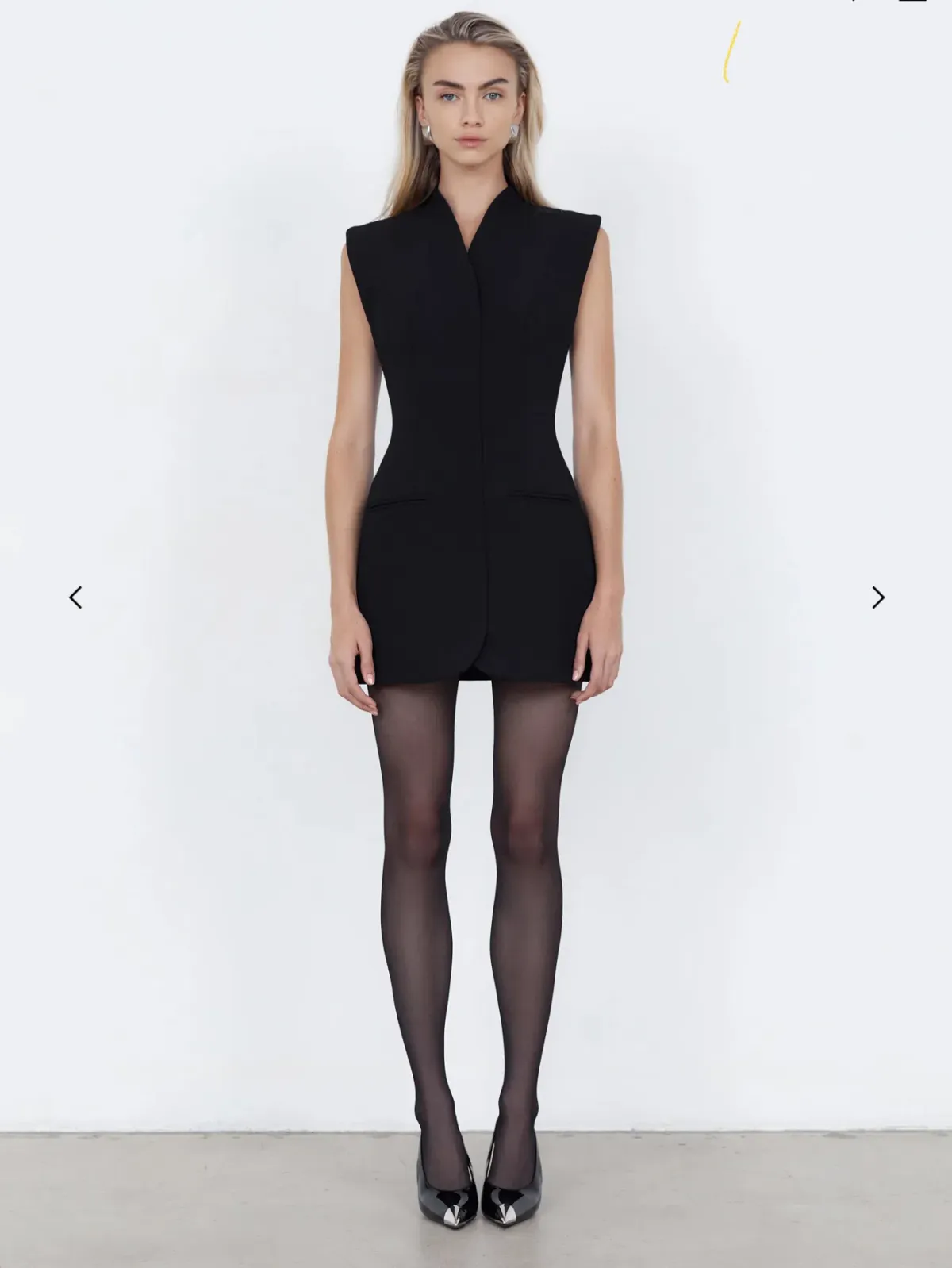 The Cross Mini Dress Black Size 16 for rent on The Volte - main image