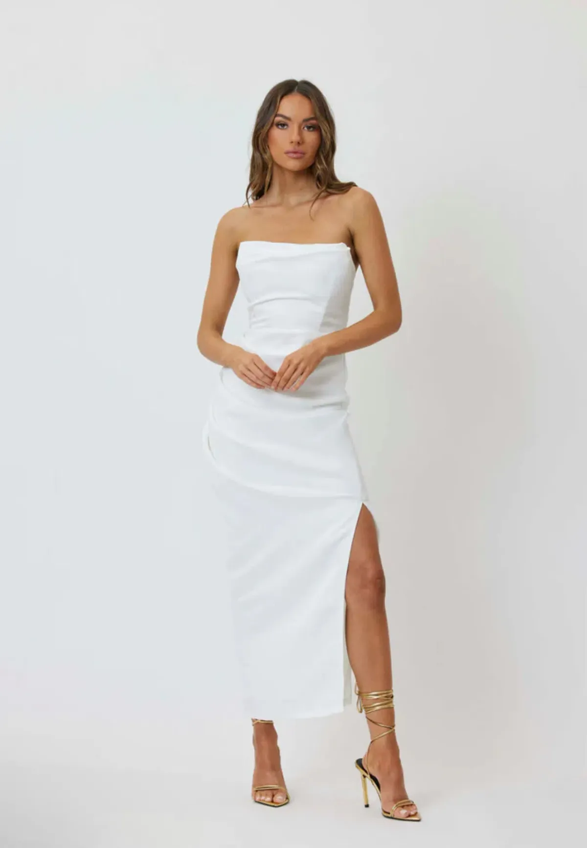 Bianca & Bridgett Evelyn Dress White Size 16 - Image 1