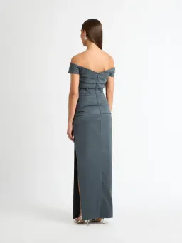 Sheike Elissa Gown Grey Size 18 for rent on The Volte - image 3