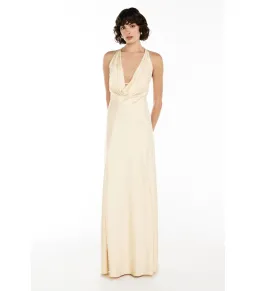 Manning Cartell Charmed Cowl Slip Maxi Dress Champagne Size AU 4 for rent on The Volte - image 1