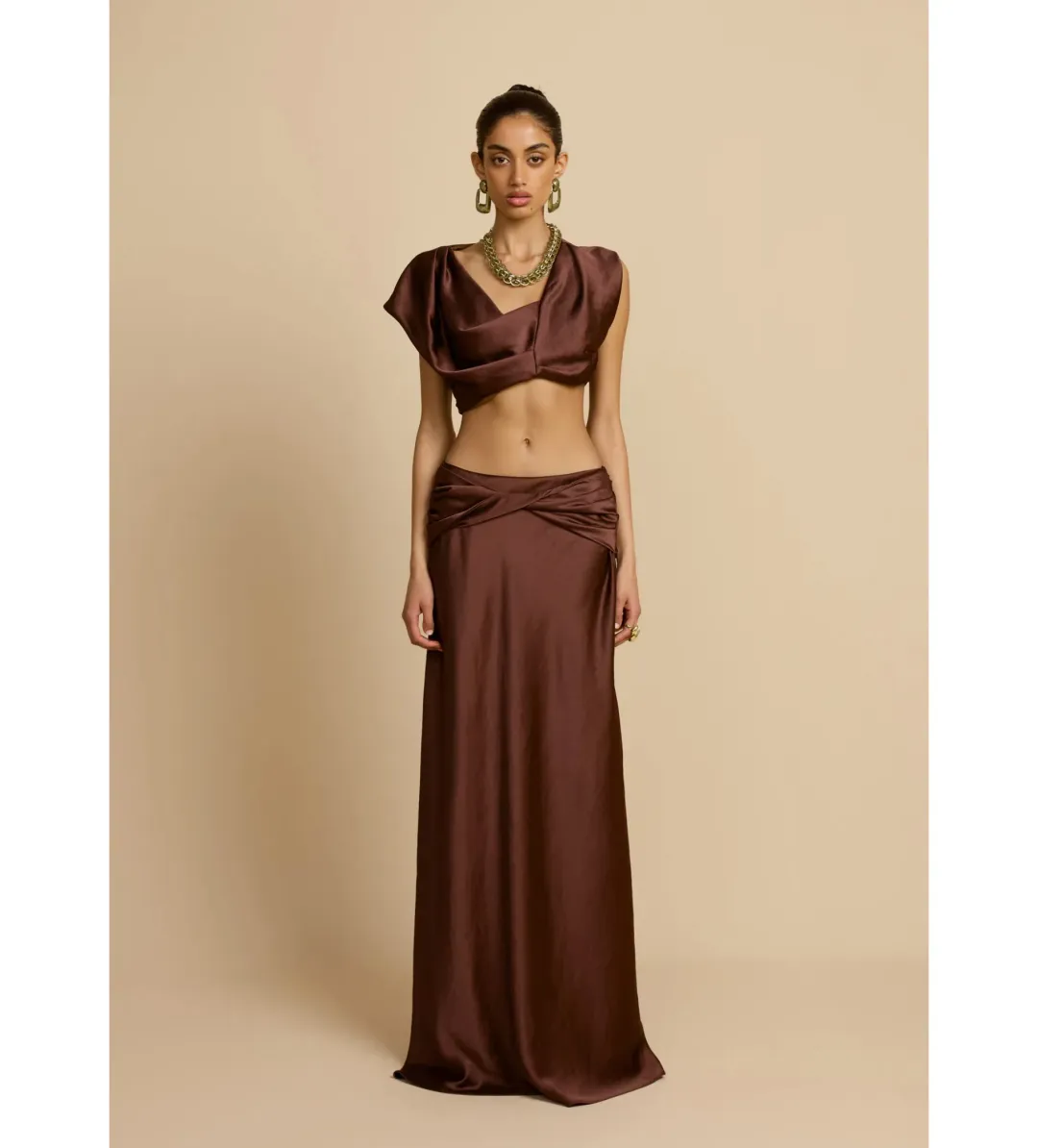 Arcina Ori Andi Set in Cacao Size S / AU 8 for rent on The Volte - main image