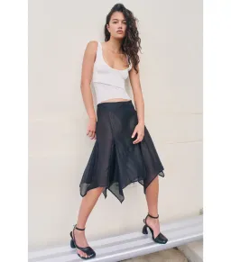 Hansen and Gretel Miller Knee Length Skirt Black Size AU 6 for rent on The Volte - image 2