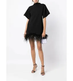 Rachel Gilbert Rita Mini Dress in Black Size AU14 for rent on The Volte - image 2
