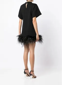 Rachel Gilbert Rita Mini Dress in Black Size L/AU12 for rent on The Volte - image 3
