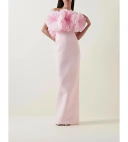 Rachel Gilbert Angelo Maxi Gown in Pink Size 3/AU12 for rent on The Volte - image 1