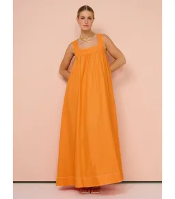 Hansen & Gretel Paloma Maxi Dress Tangerine Size AU 16 for rent on The Volte - image 1
