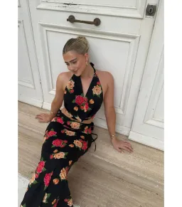 Vdm The Label Romy Top and Evvy Skirt Set in Camellia Size AU 10 for rent on The Volte - image 3