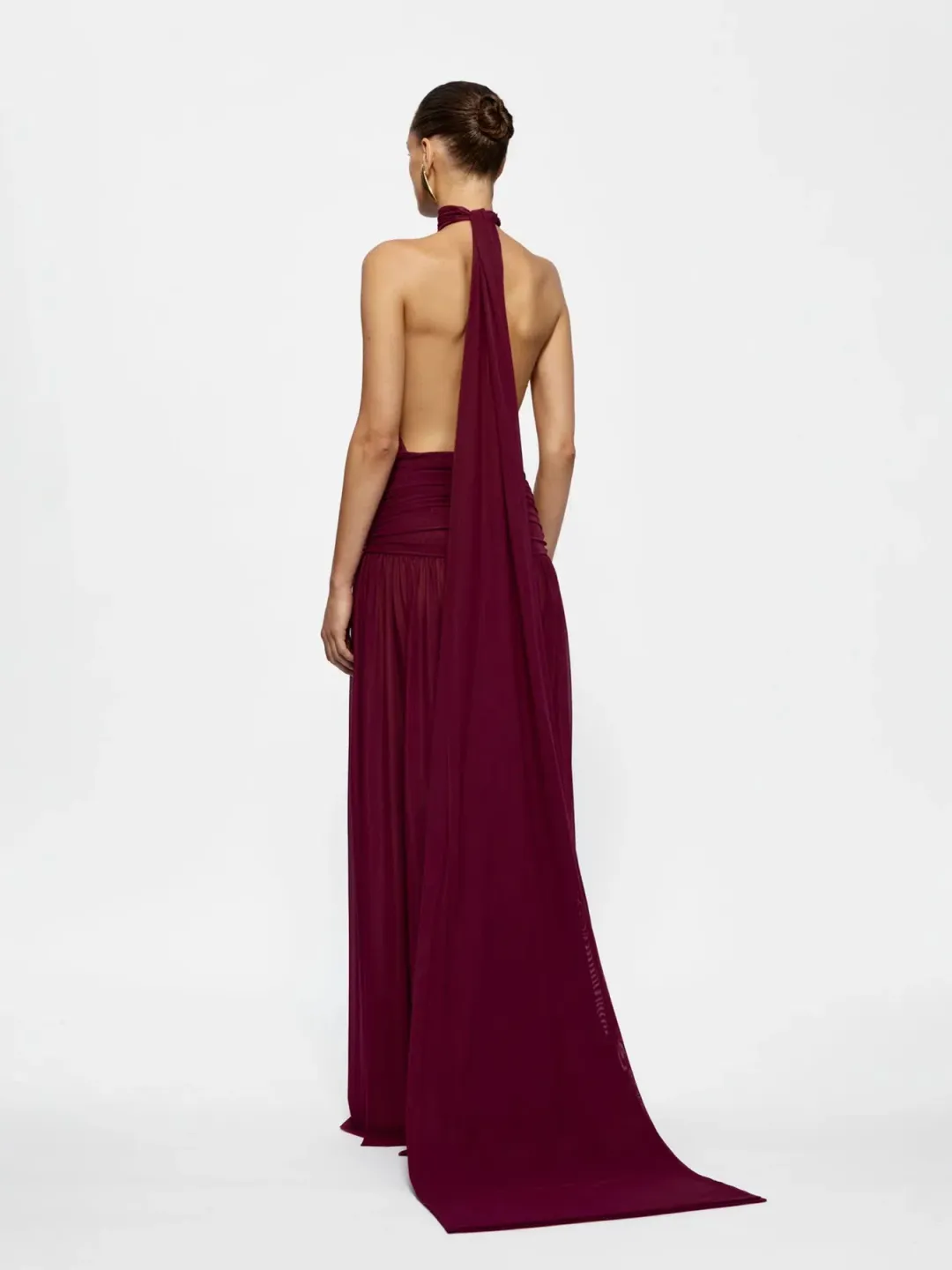 Effie Kats Verity Maxi Gown Burgundy Size S / AU 8 for rent on The Volte - main image