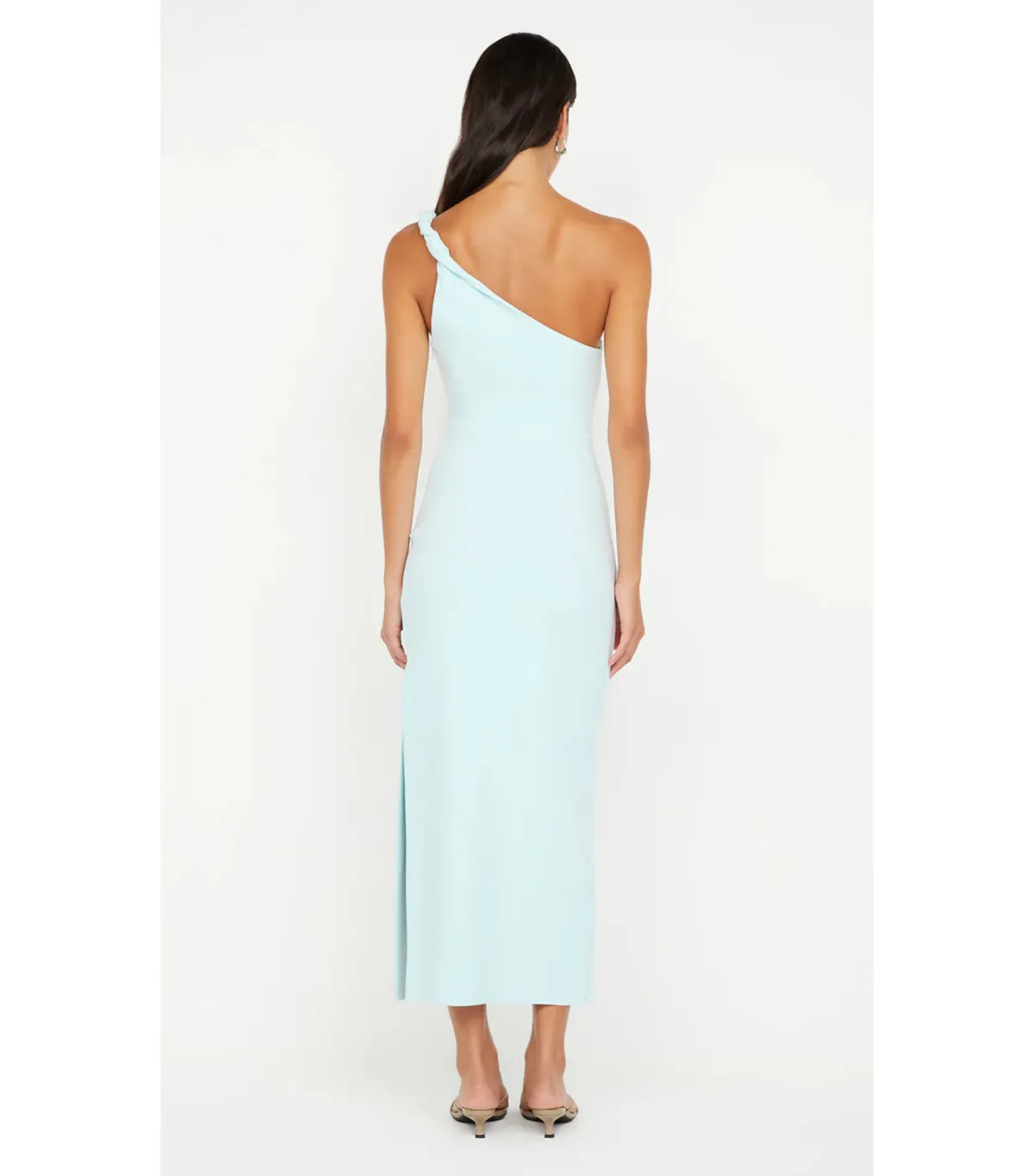 Bec & Bridge Ariven Asym Midi Dress Arctic Blue Size AU 14 - Image 4