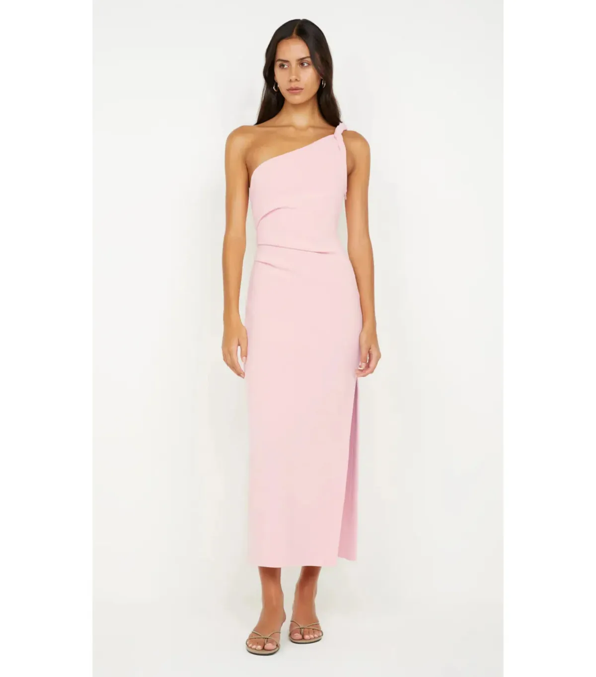 Bec & Bridge Ariven Asym Midi Dress Pink Size AU 12 - Image 1