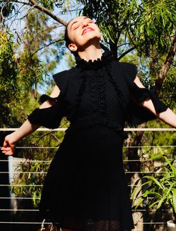 Mossman She Spotted Me Dress Black Size 8 for rent on The Volte - image 3