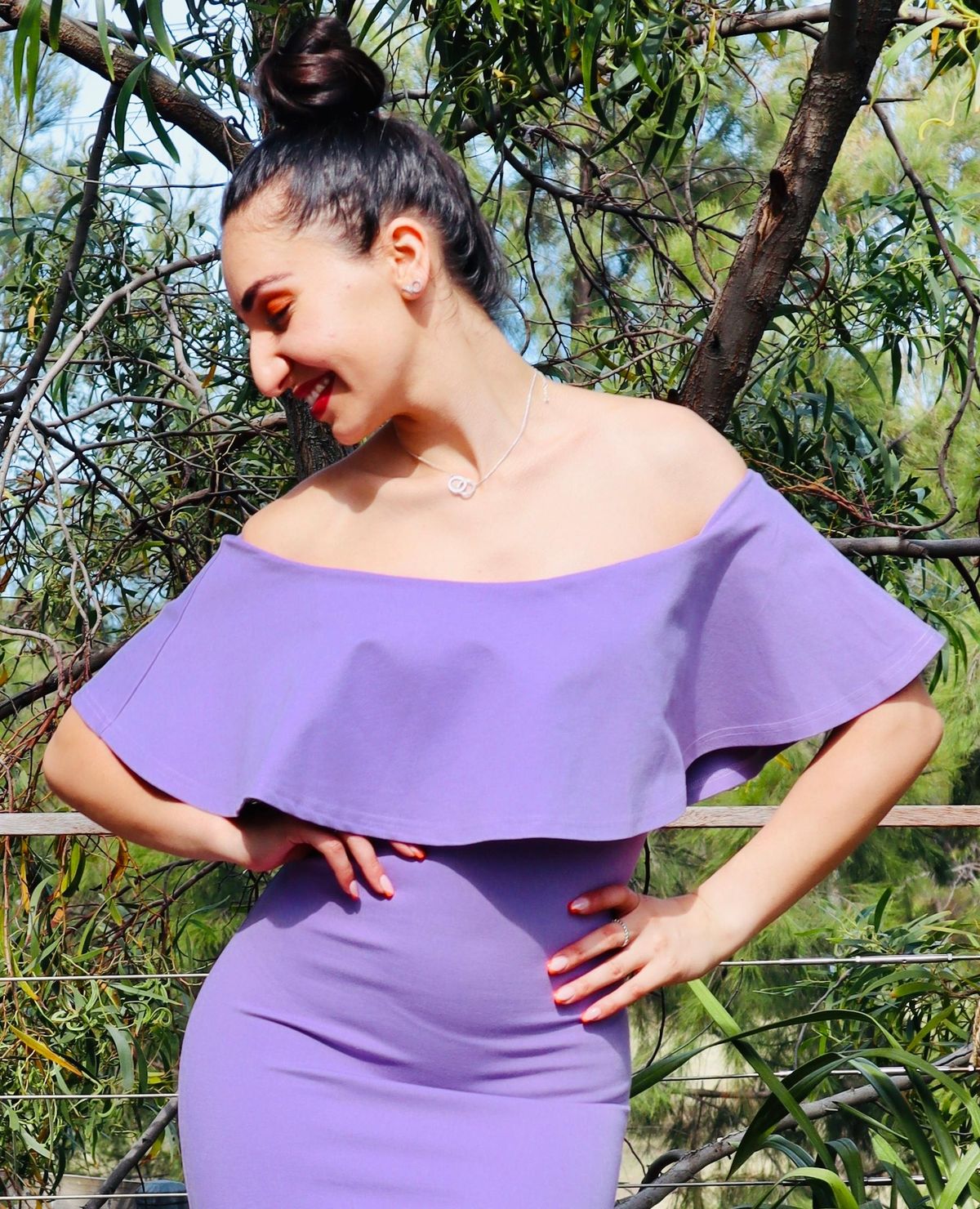 Mossman Kiss and Tell Dress Lilac Size 6 - Image 6