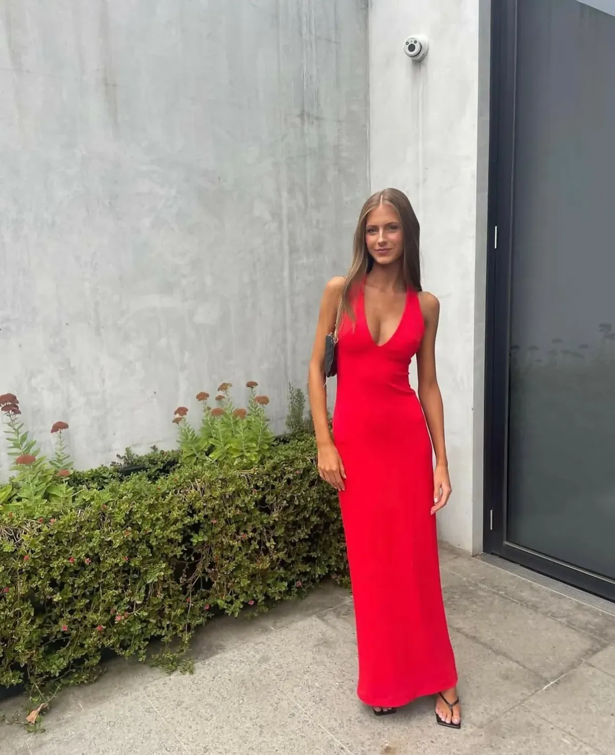 Effie Kats Eiza Gown Cherry Red Size S/Au 8 - Image 1