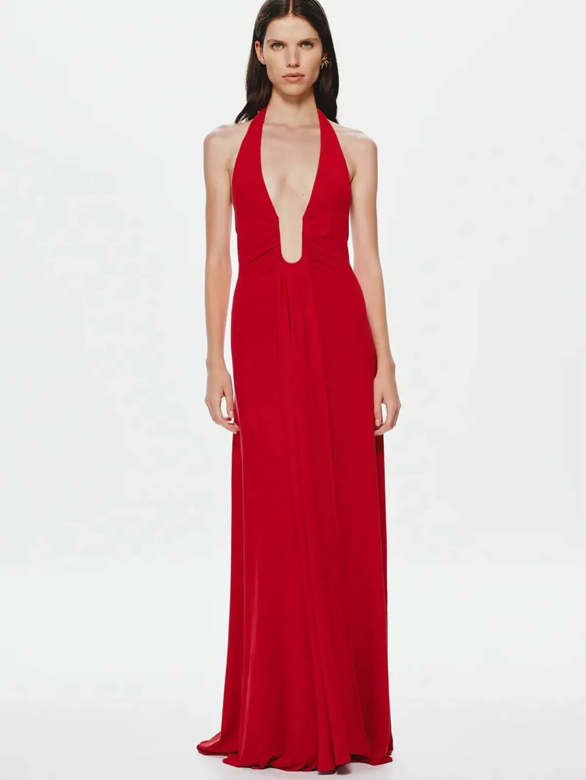 Misha Jennifer Cupro in Cherry Size S/Au 8 - Image 1