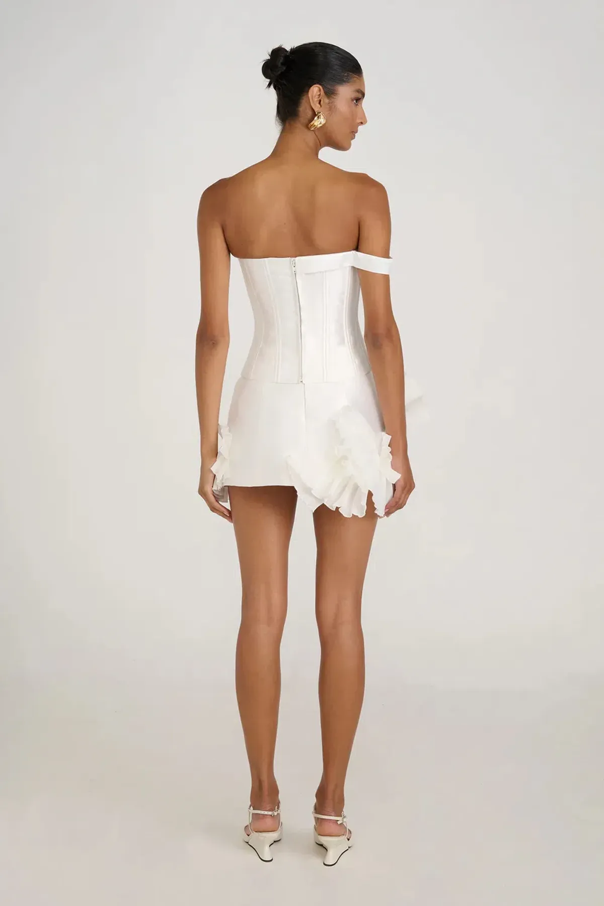 Eliya the Label Jenaya Top & Kerrie Skirt Set White Size 8 - Image 4