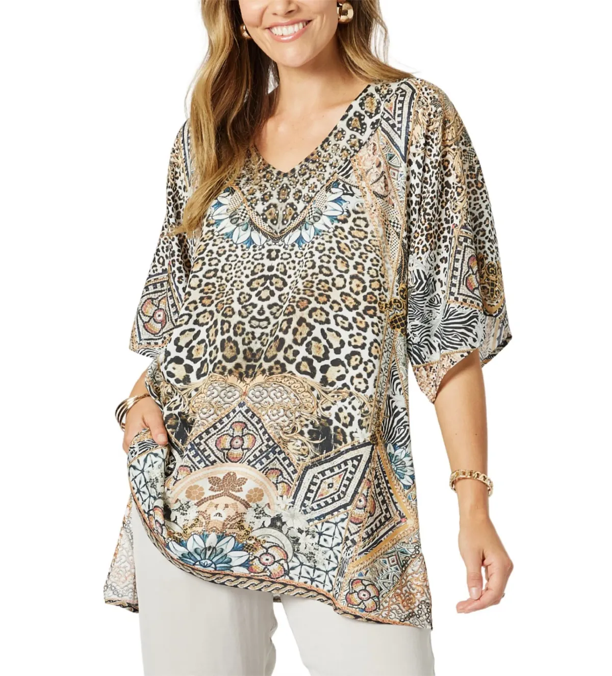 Hammock and Vine Emerson Top Animal Print Size AU 8 - Image 1