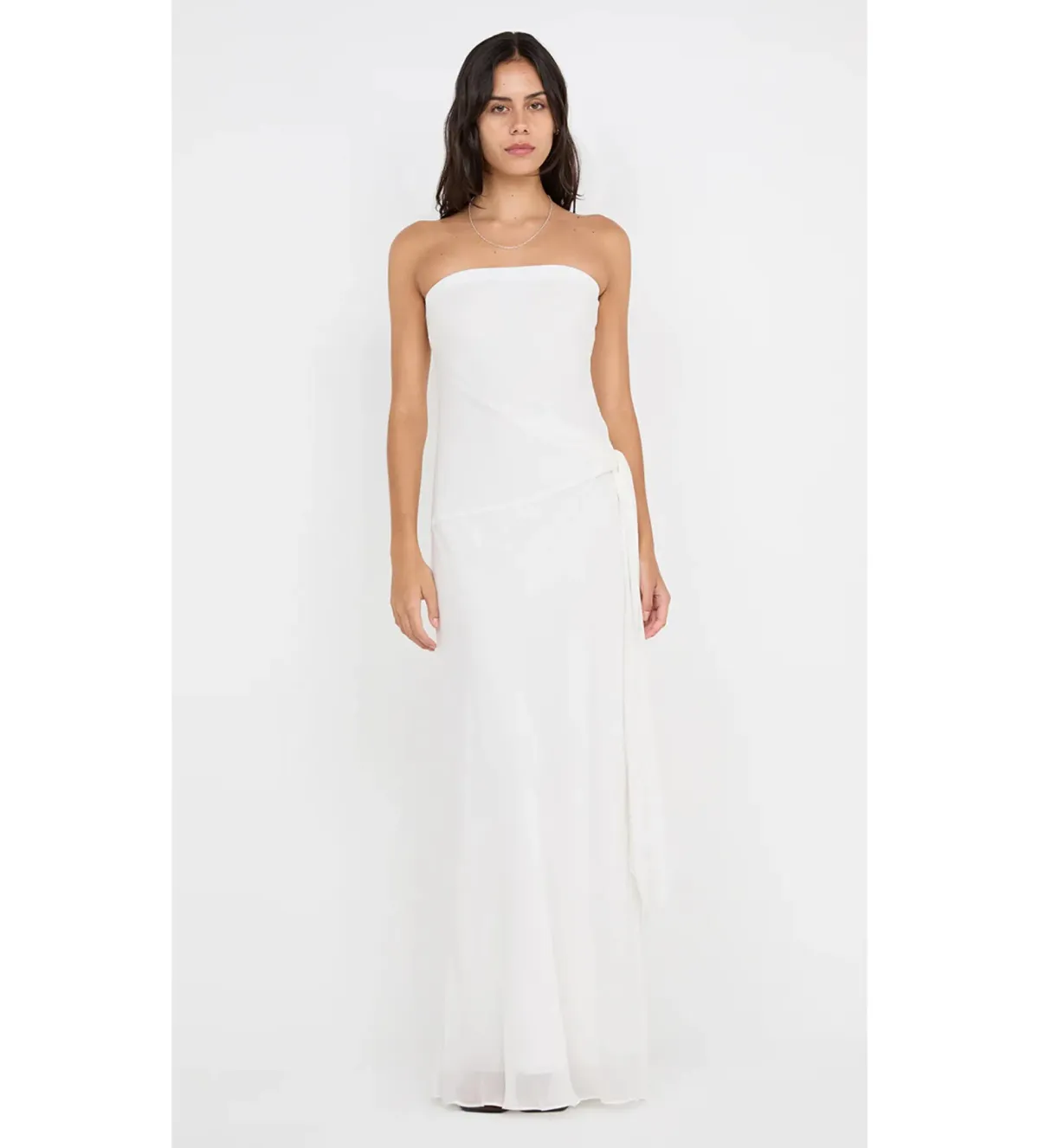 Bec & Bridge Soneva Strapless Maxi Dress Ivory Size AU 8 - Image 1
