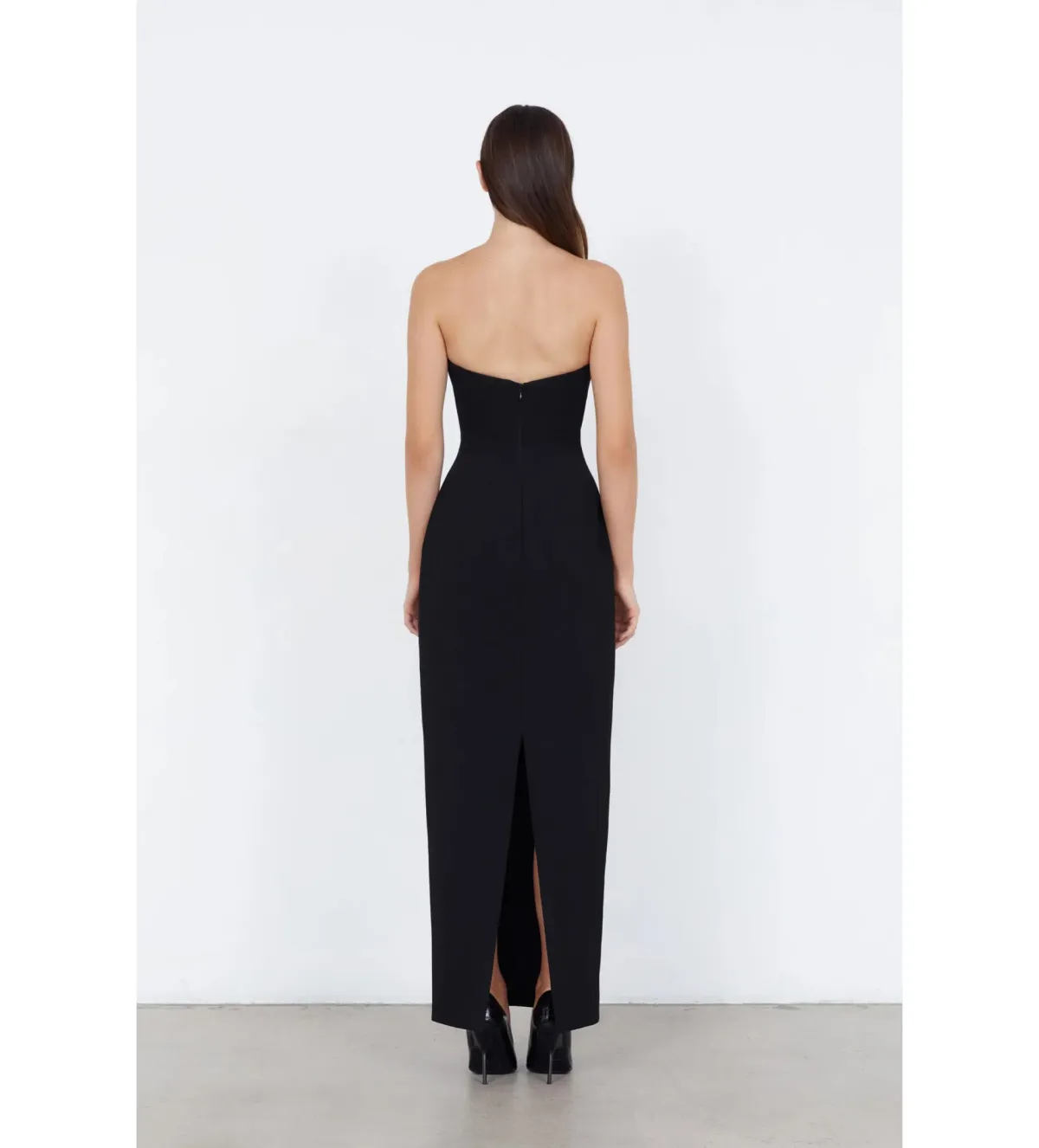 Capsule WD Strapless Column Maxi Dress Black Size AU 12 - Image 3