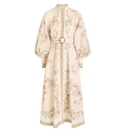 Zimmermann Hypnotic Buttoned Midi Dress Creamy Peony Size 3 AU 14 for rent on The Volte - image 5