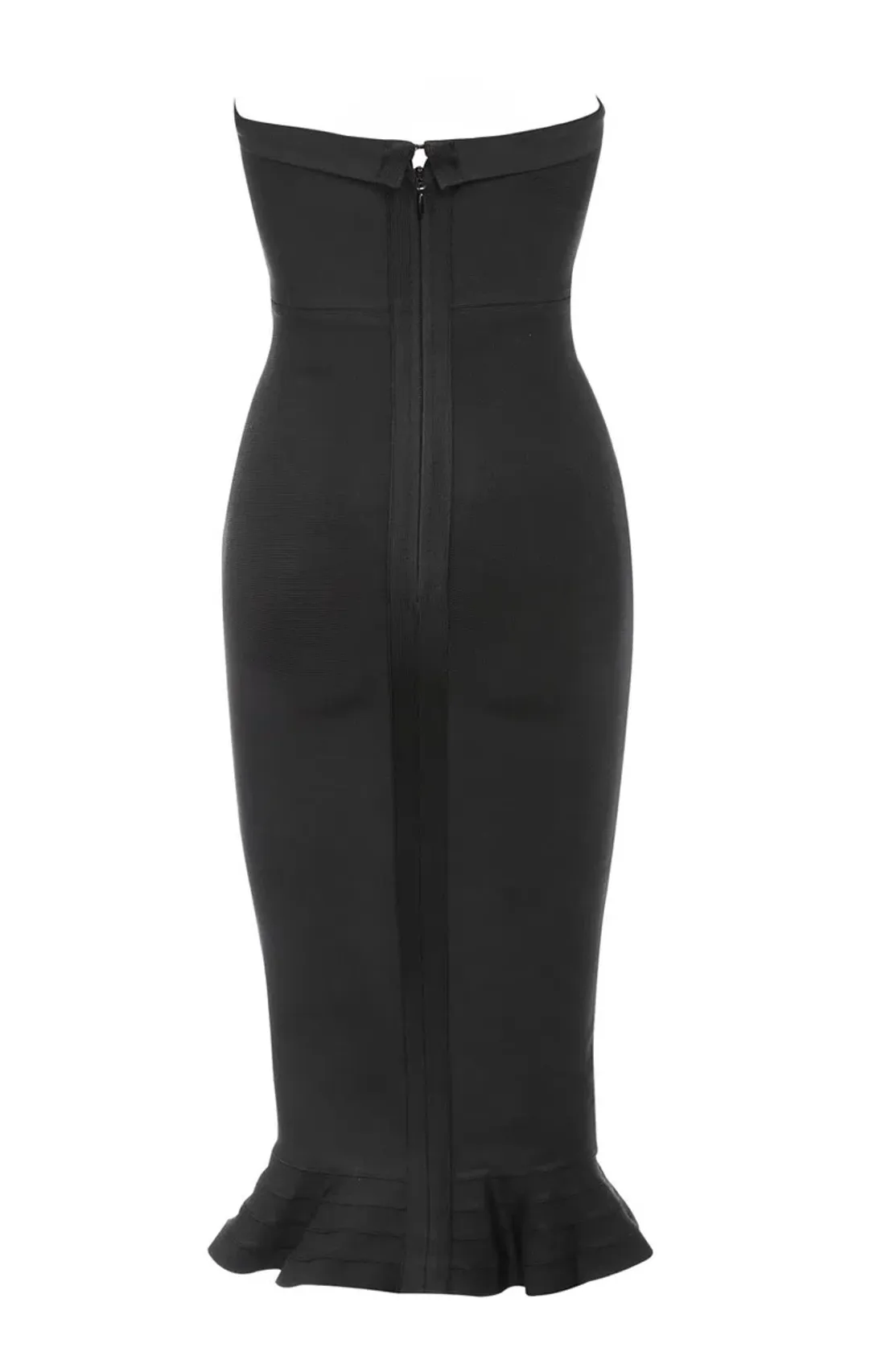 House of CB Fabrizia Midi Dress Black Size 6 for rent on The Volte - main image