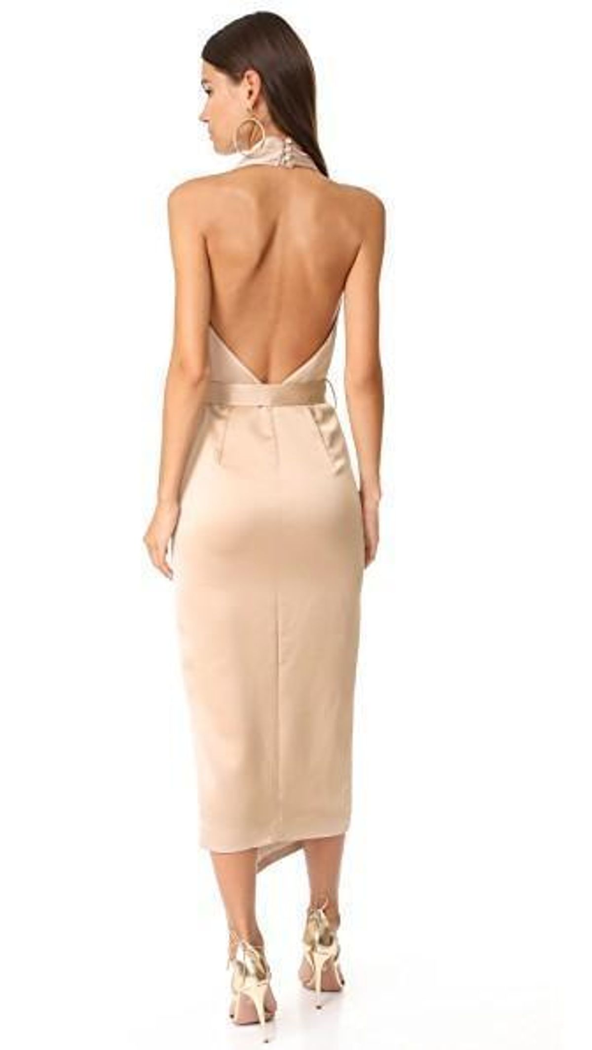 MISHA Carrie Dress Gold Size 8/S - Image 3