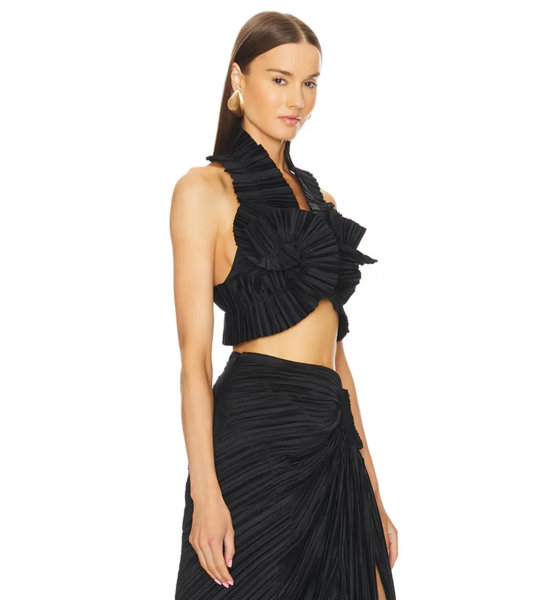 Cult Gaia Adilia Top & Sonoma Skirt Set Black Size AU8 for rent on The Volte - main image