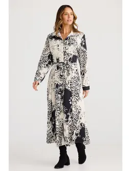 Brave + True Rossellini Long Sleeve Dress in Print Size L/AU14 for rent on The Volte - image 3