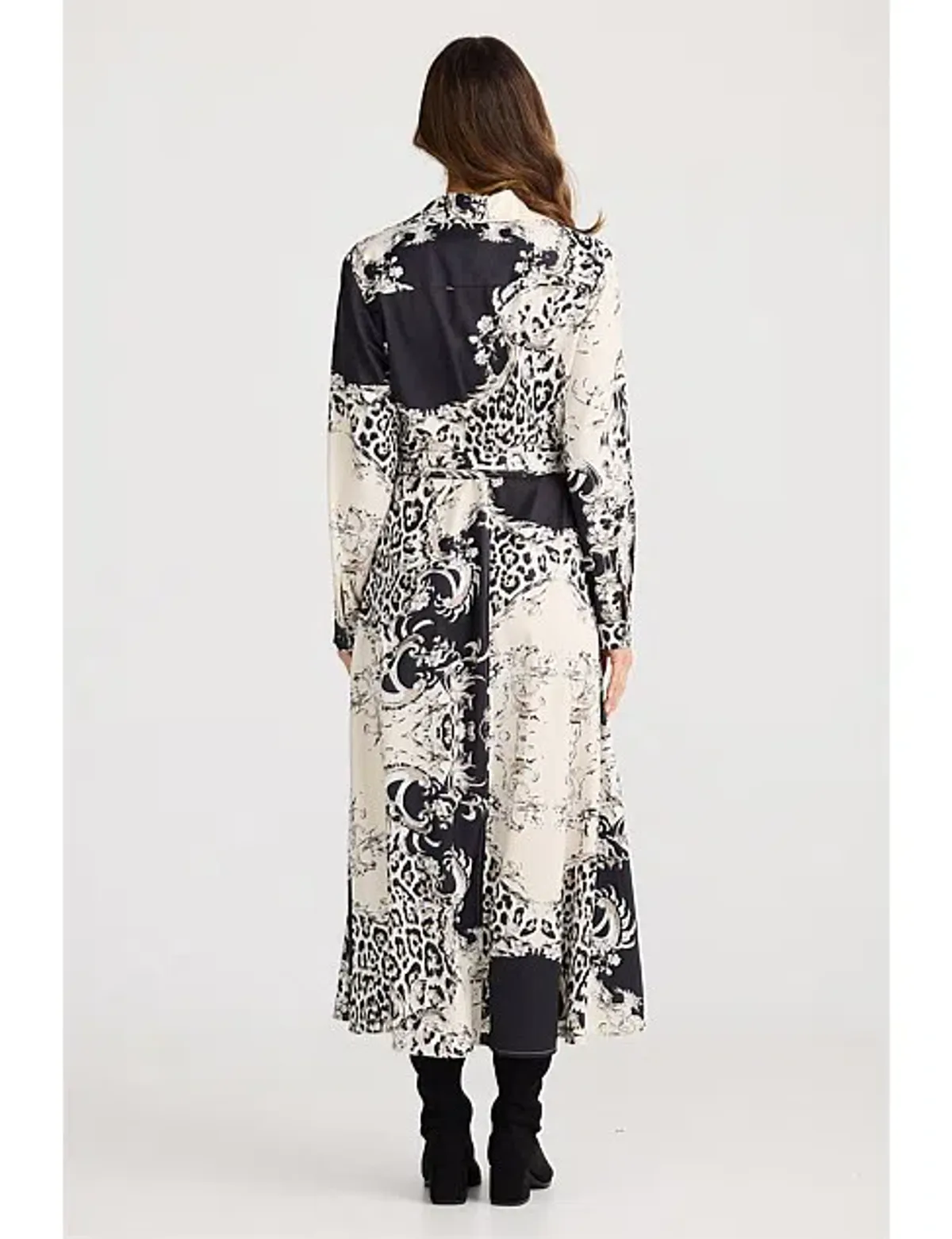 Brave + True Rossellini Long Sleeve Dress in Print Size L/AU14 - Image 2