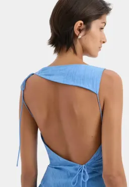 Sir the Label Ligera Mini Dress in Blue Size 1/AU8 for rent on The Volte - image 3