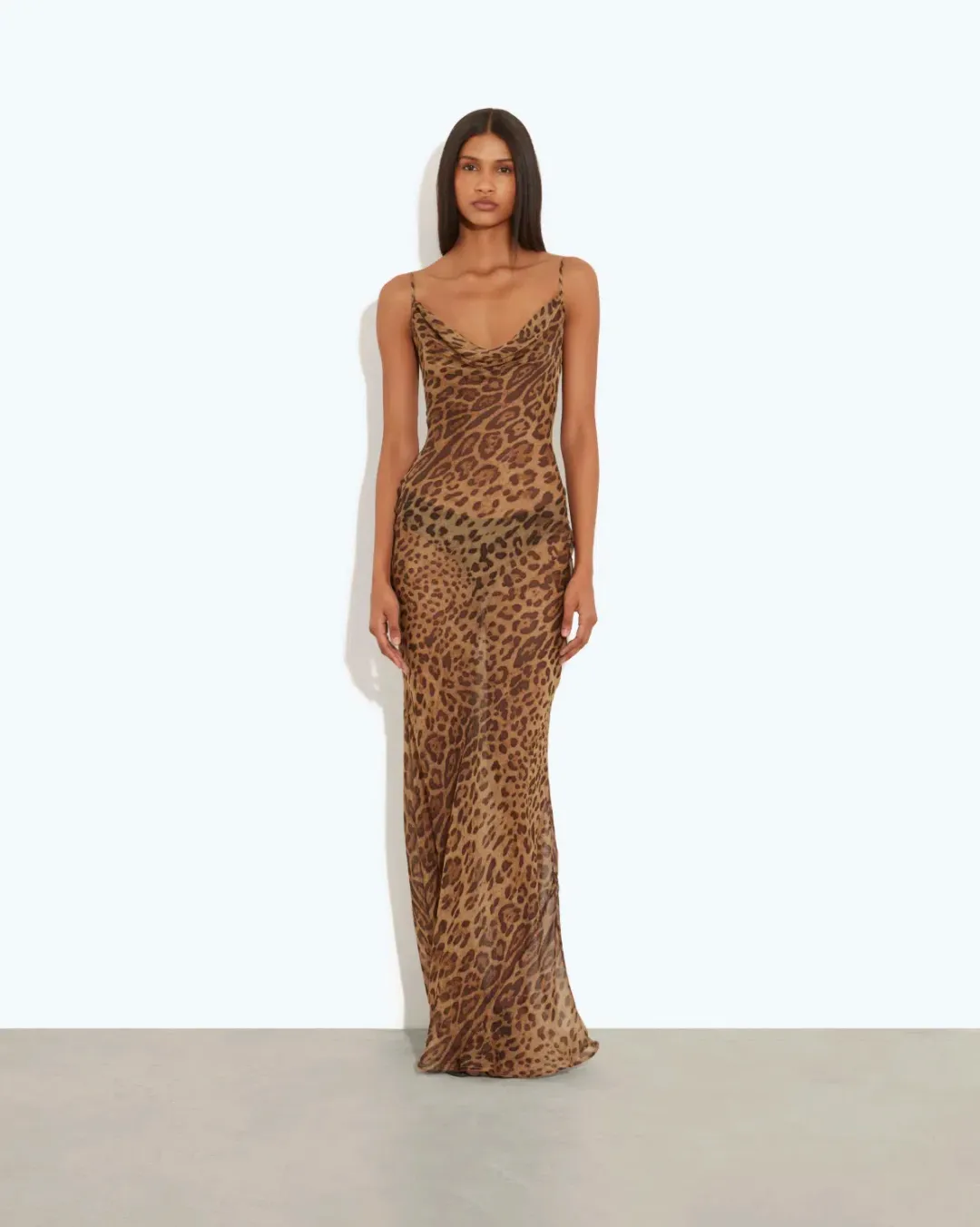 Rat & Boa Valentina Dress in Leopard Print Size S/AU8 for rent on The Volte - main image