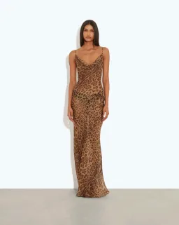 Rat & Boa Valentina Dress in Leopard Print Size S/AU8 for rent on The Volte - image 1