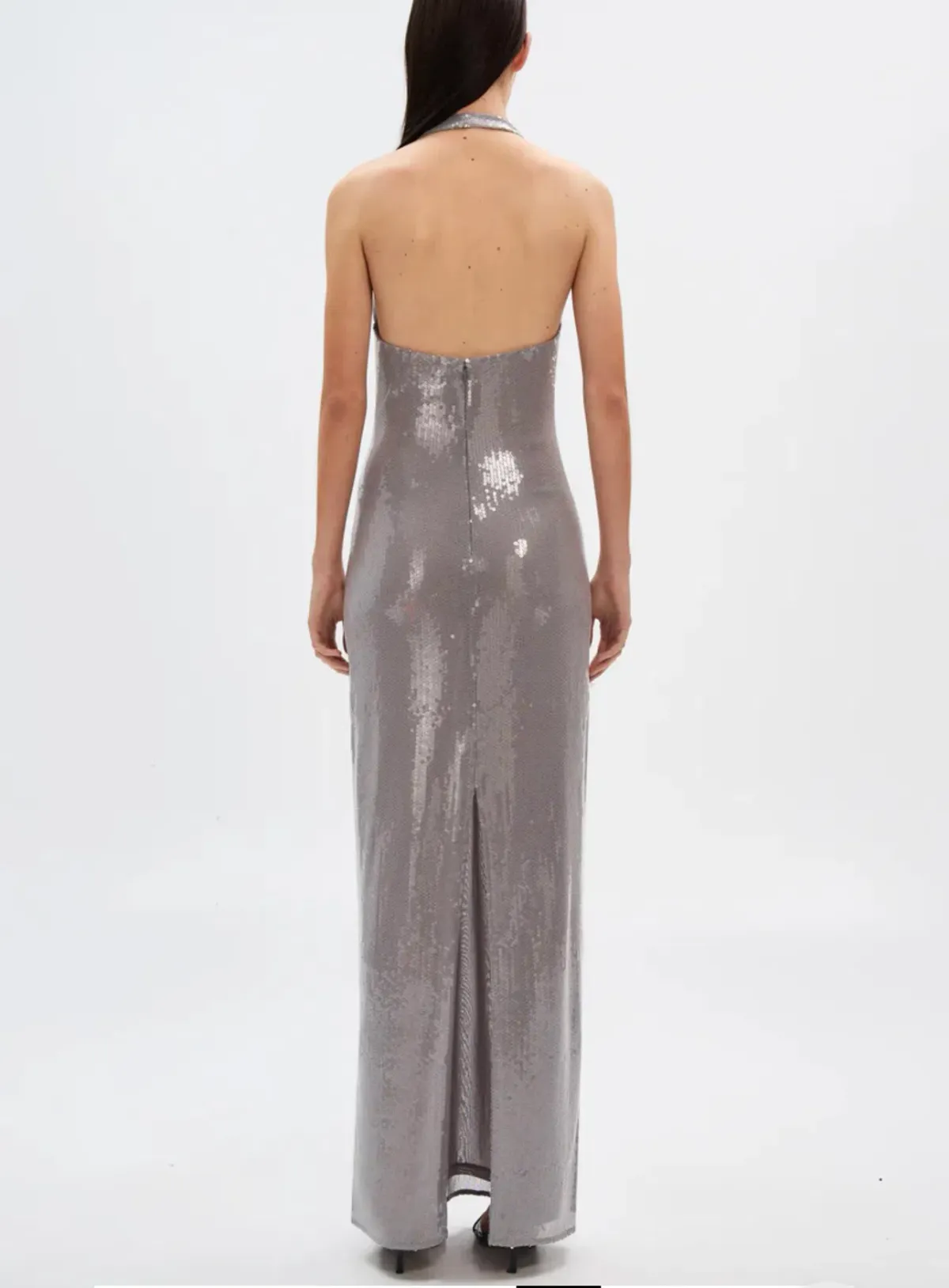 Misha Alusia Sequin Dress in Pewter Size S/AU8 - Image 4