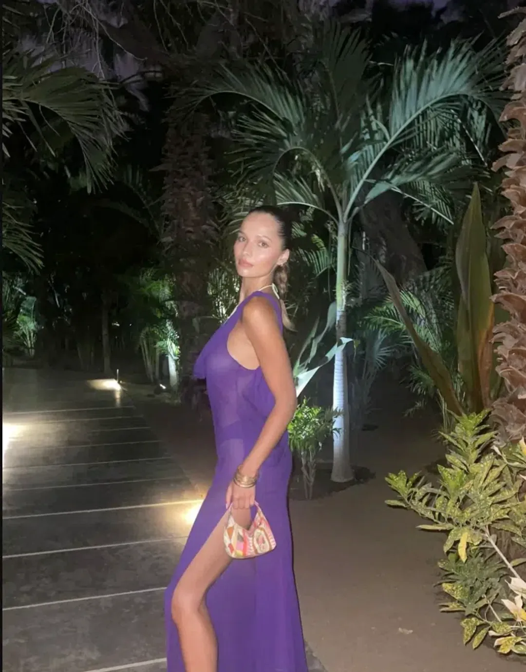 Rat & Boa Absinthe Maxi Dress in Purple Size AU8 for rent on The Volte - main image