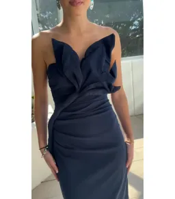 Tojha Zimran Maxi Dress in Navy Size AU 12 for rent on The Volte - image 7