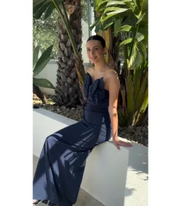 Tojha Zimran Maxi Dress in Navy Size AU 12 for rent on The Volte - image 9