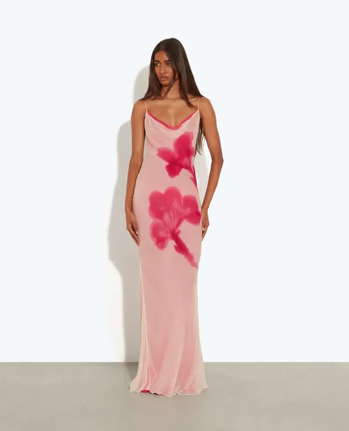 Rat & Boa Corali Maxi Dress Pink Floral Size AU 10 - Image 1