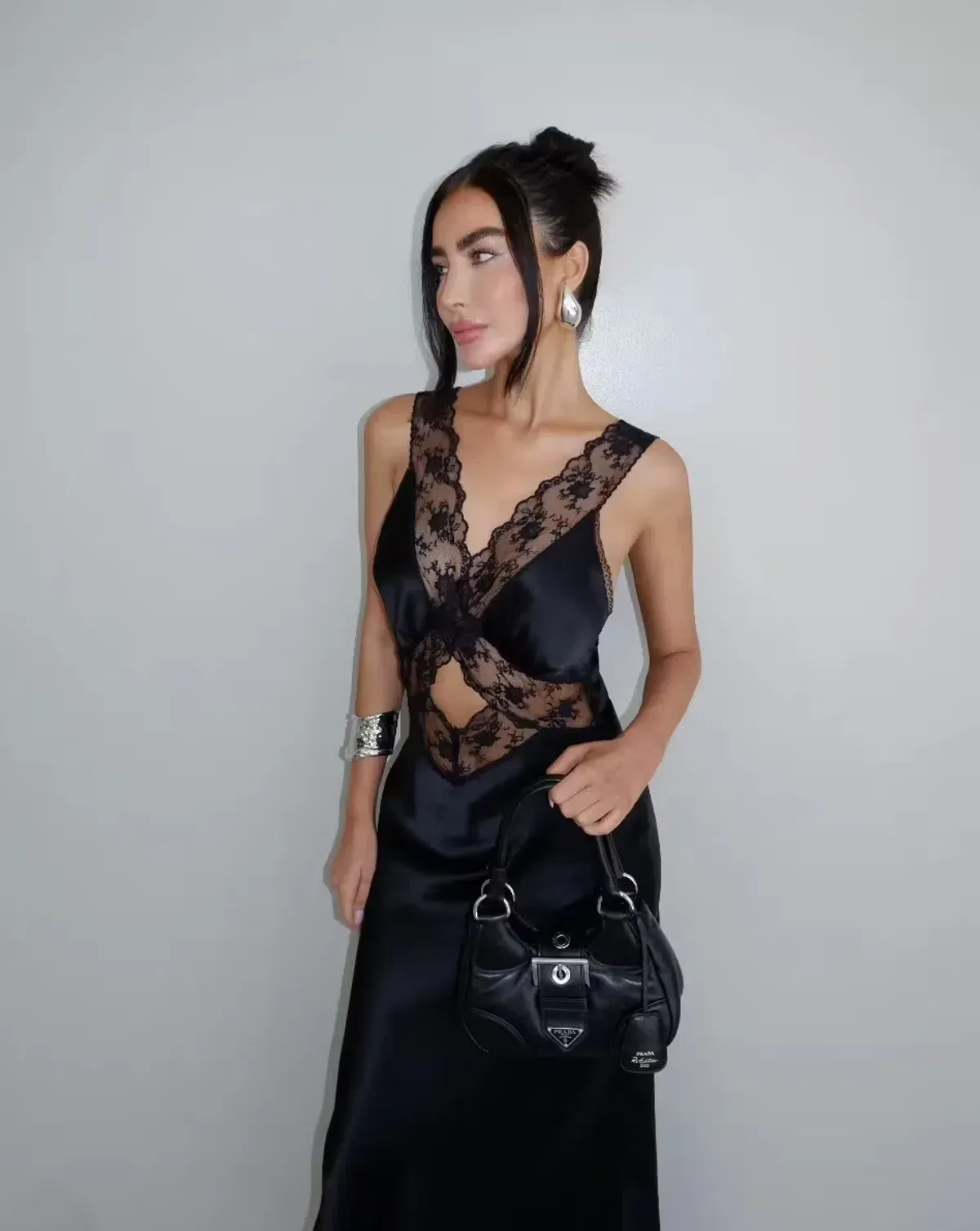 Sir the Label Aries Cut Out Gown Black Size 8 - Image 2