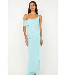 Bec & Bridge Danka Asym Dress Turquoise Size AU 8 for rent on The Volte - image 2