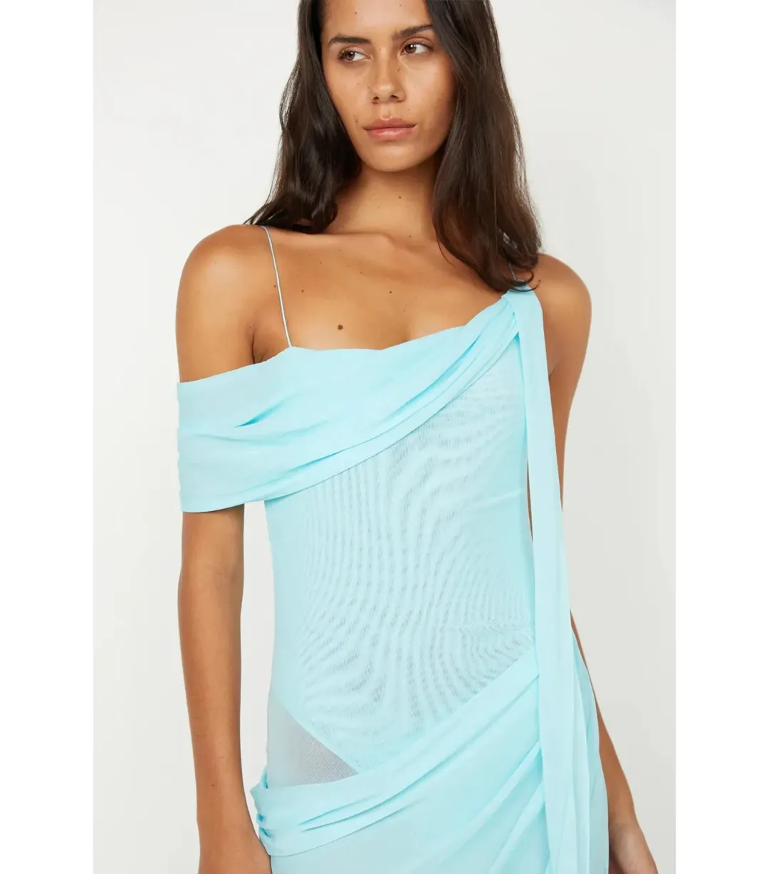 Bec & Bridge Danka Asym Dress Turquoise Size AU 12 for rent on The Volte - main image