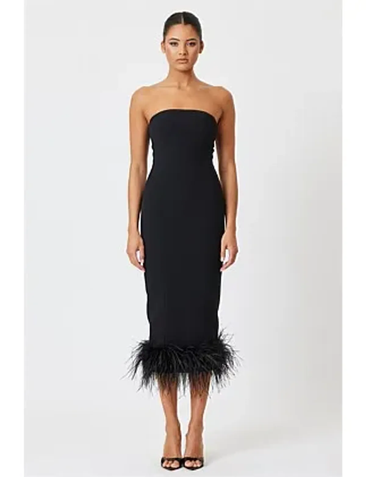 Bianca & Bridgett Arianna Midi Dress Black Size 10 - Image 1