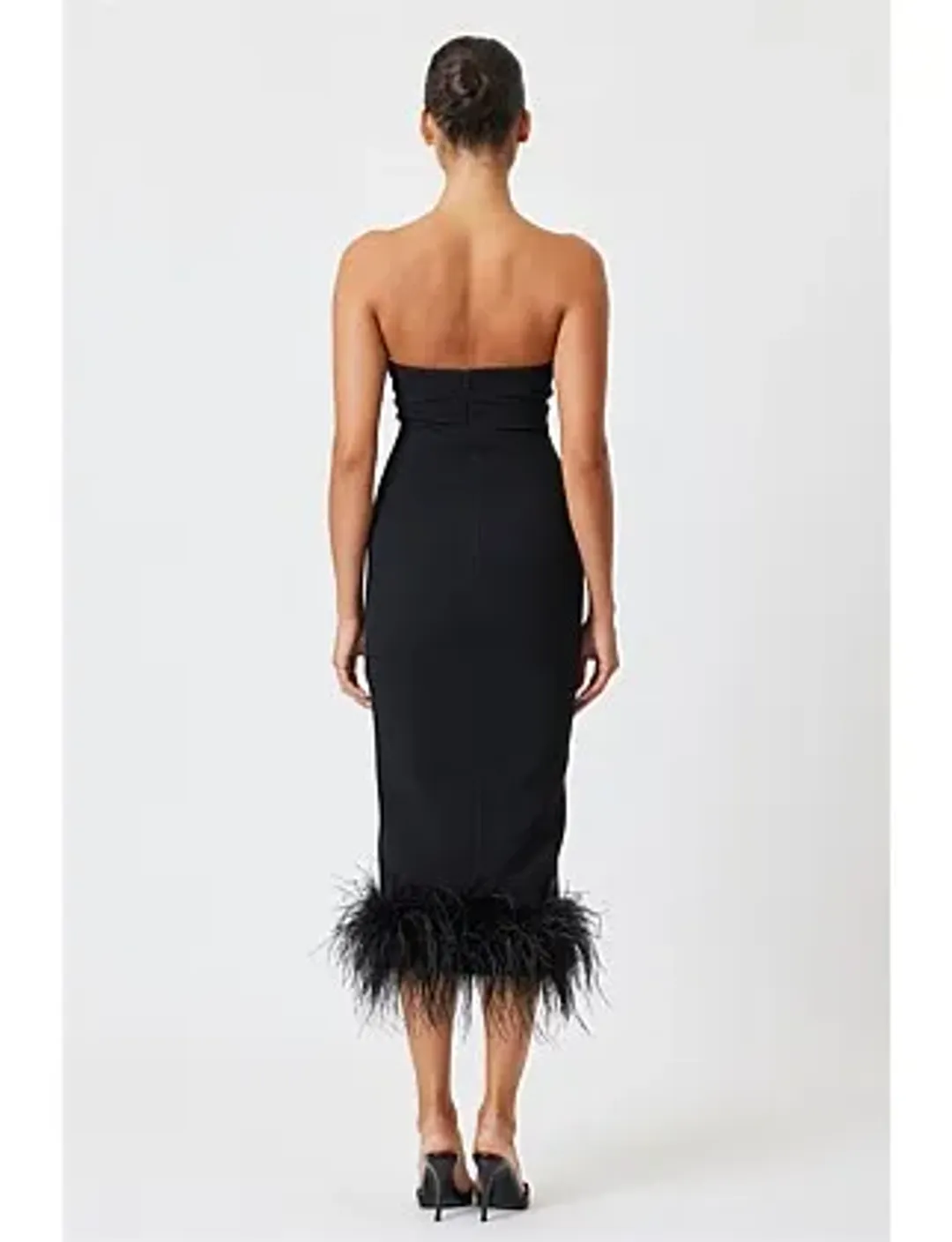 Bianca & Bridgett Arianna Midi Dress Black Size 10 for rent on The Volte - main image