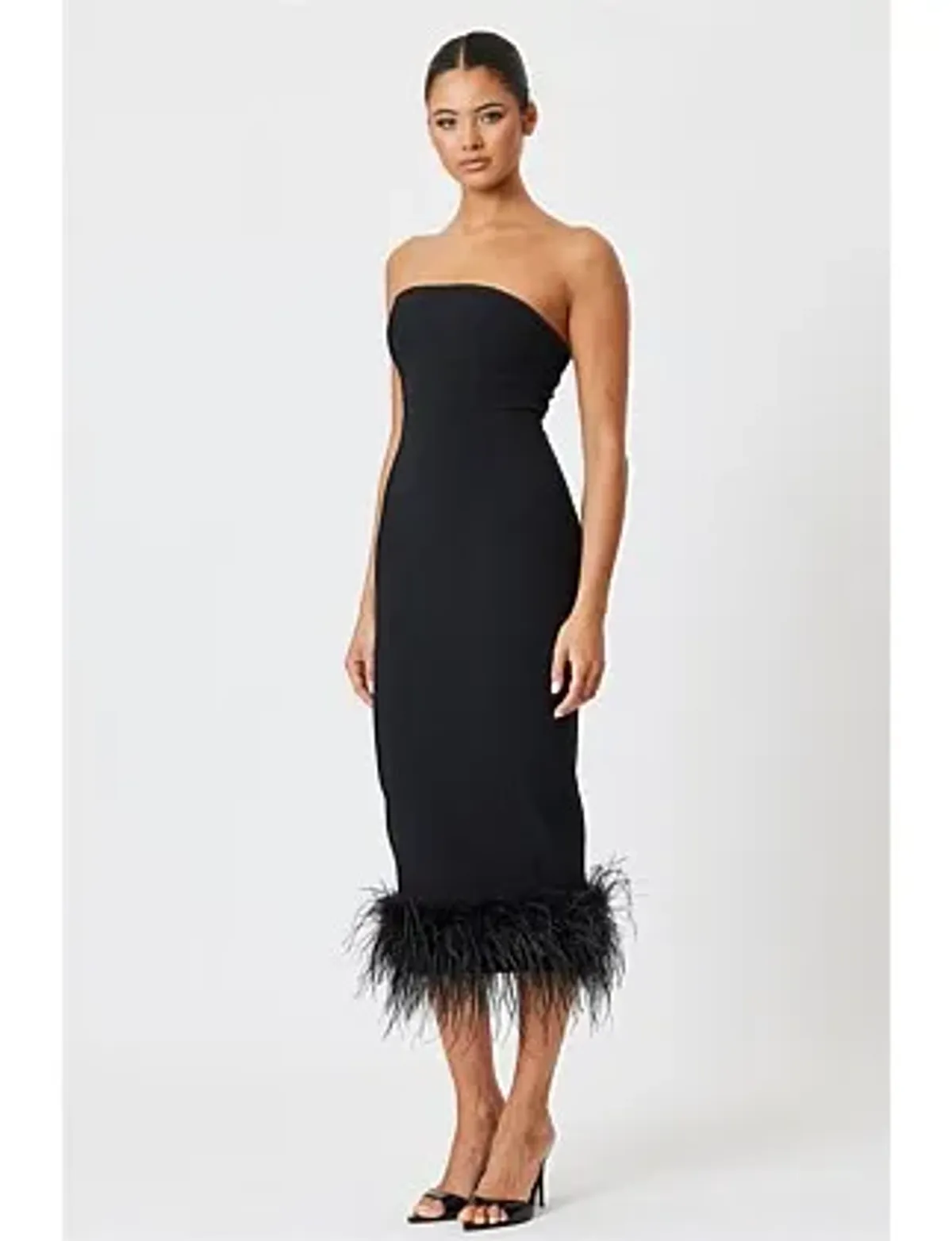 Bianca & Bridgett Arianna Midi Dress Black Size 10 - Image 2