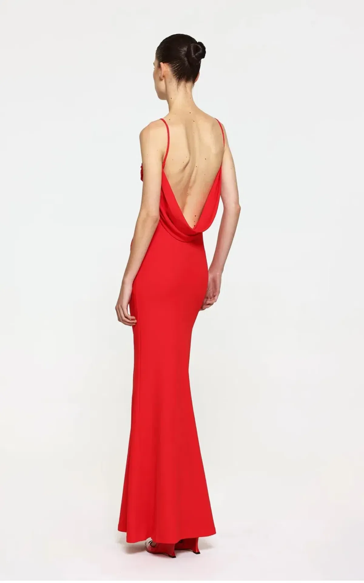 Effie Kats Havilland Gown Cherry Red Size XS/Au 6 - Image 2