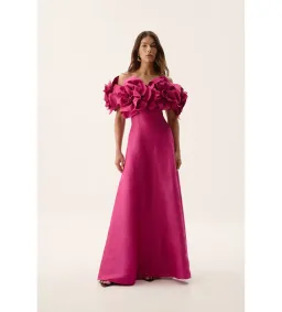 Aje Etta Gown Magenta Size 12 for rent on The Volte - image 1