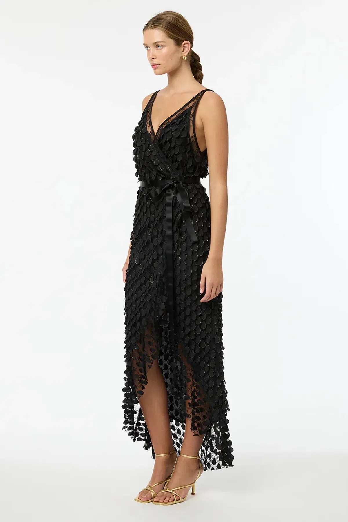 Manning Cartell Supreme Extreme Wrap Dress Black Size 10 - Image 3