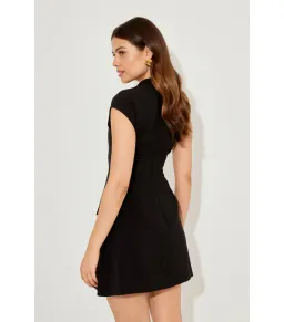 Odd Muse The Ultimate Muse Cap Sleeve Mini Dress Black Size S / AU 8 for rent on The Volte - image 4